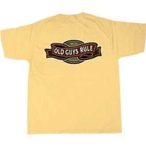 Elite Designs OG84 XL Old Guys Rule Perfection Label Maize Tee   X 
