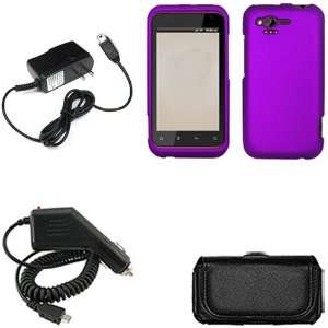  iFase Brand HTC Rhyme ADR6330 Combo Rubber Purple 
