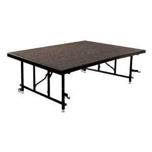  TransFold Rectangle Portable Stage Hardboard Deck Midwest 