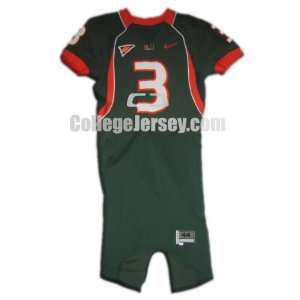  Game Used Miami Hurricanes Jersey