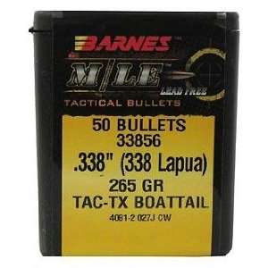  .338 265 Gr TAC X Boat Tail/50