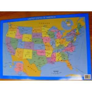  Large USA Map Poster Toys & Games