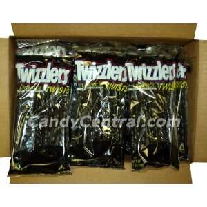 Twizzlers Black Licorice Peg Bag (12 Bags)  Grocery 