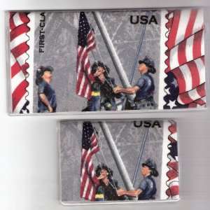   Debit Set Made with 9/11 Hero Firefighter Fabric 