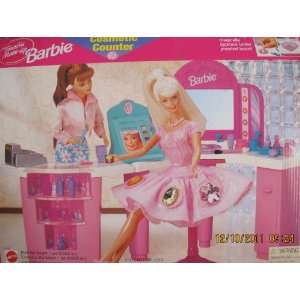  Twirlin Make Up BARBIE COSMETIC COUNTER Playset w 