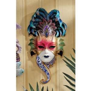   Art Deco Carnival Masquerade Mask Sculptural Wall Masks Maiden Home