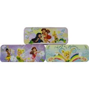  Disney Fairies Metal Tin Pencil Box Case 8   Variety Pack 