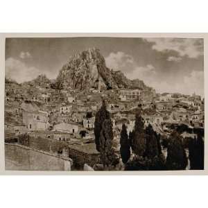  1926 Caltabellotta Town Sicily Sicilia Photogravure 