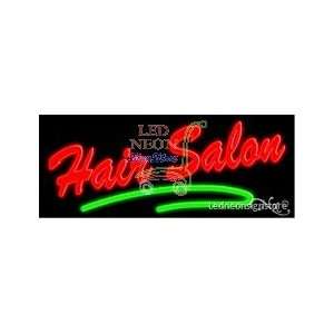 Hair Salon Neon Sign 13 inch tall x 32 inch wide x 3.5 inch Deep inch 