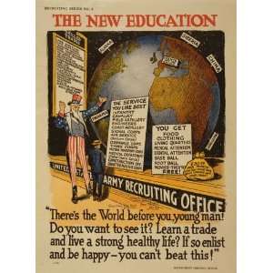 com World War I Poster   The new education Theres the world before 