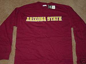 ASU Arizona State Long Sleeve T Shirt NEW/TAG LARGE  