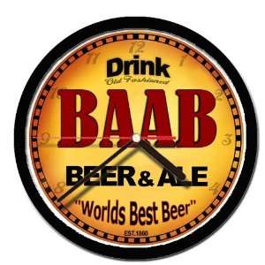  BAAB beer and ale wall clock 