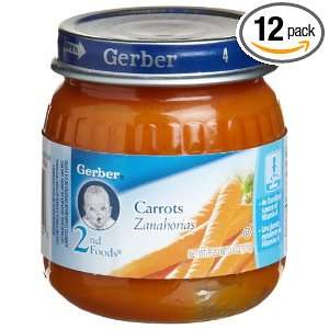 Gerber 2nd Foods Carrots, 4 Ounce Jars Grocery & Gourmet Food