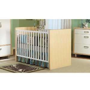  Crib W/toddler Rail Milano white/natural Baby