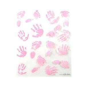  Baby Girls Hands & Feet Scrapbook Stickers Office 