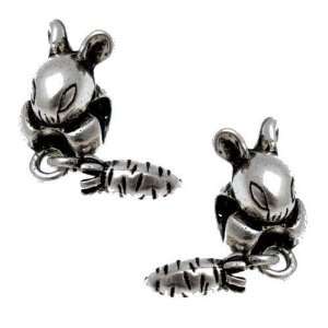   Bunny Rabbit Spacers   Slide on & Off Bead Charms (Set of 2) Jewelry