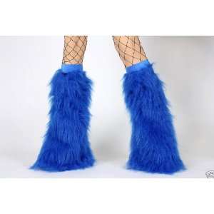  Furry Fluffy Leg Warmer blue Toys & Games
