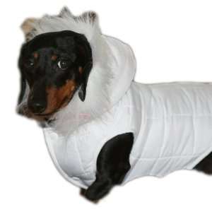  Dog Gone Cute by Lous Doggie Boutique Dog White Parka 