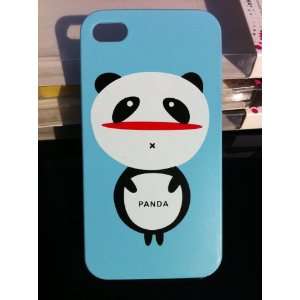   iPhone 4   Panda Baby   Blue Background Cell Phones & Accessories