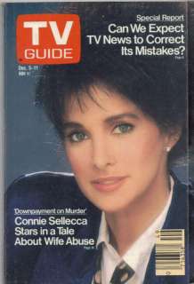 TV GUIDE DECEMBER 5 1987 CONNIE SELLECCA NY EDT.  
