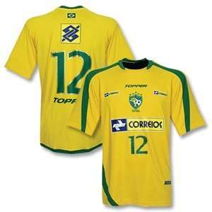  09 10 Brazil Futsal Home Jersey + No.12