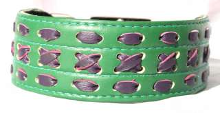 artisan made soft but strong two tone green and purple