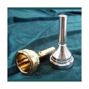    Plated Tuba Mouthpiece, Large Shank, for F Tuba Musical Instruments