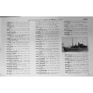  1953 54 British Trawler Whaler Mastiff Ship Boat