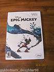 Disney Epic Mickey Wii 2010 played once excellent