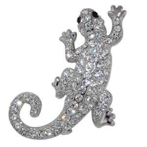    Pugster Austrian Crystal Lizard Brooch Pin Pugster Jewelry
