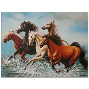  Arabian Horses~Canvas Paintings~Art