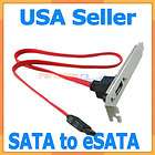SATA Serial ATA to e SATA eSATA External Host Bracket