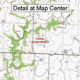  USGS Topographic Quadrangle Map   Virginia, Missouri 