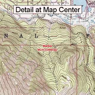  USGS Topographic Quadrangle Map   Marble, Colorado (Folded 