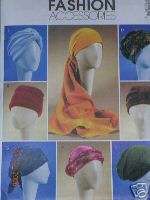 Chemo Caps, Turbans & Headwraps Sewing Pattern NEW  