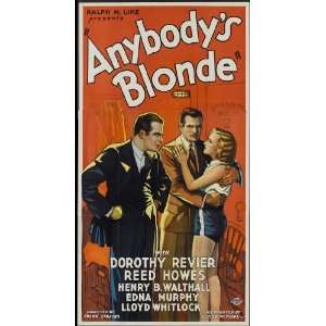  Anybodys Blonde Poster 20x40 Dorothy Revier Reed Howes 