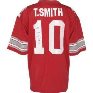  Troy Smith Ohio State Buckeyes Autographed Red Custom 