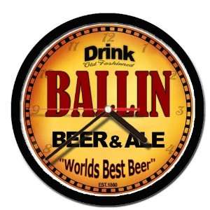  BALLIN beer and ale wall clock 