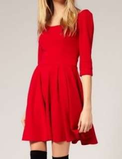 Lipsy Mini Dress ♥  Designer Celeb Favorite Tailored Red 