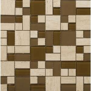   13 Stone and Glass Mosaic Pattern Blend in Tromba