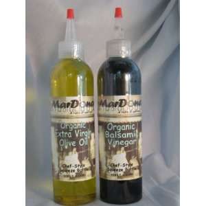 MarDona 8oz Organic Extra Virgin Olive Oil & Balsamic Vinegar Set 