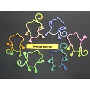  Tie Dye Monkey Shaped Rubber Bandz 12 Pack Toys & Games