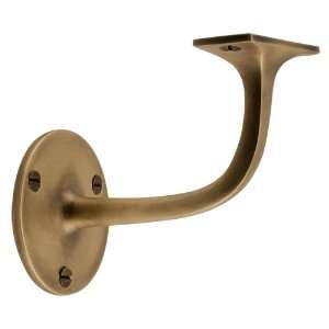  Timeless Solid Brass Handrail Bracket   Antique Brass 