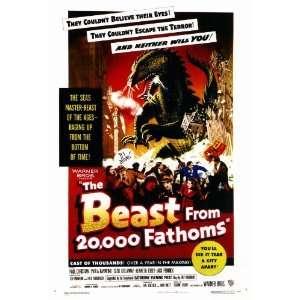  The Beast From 20 000 Fathoms (1953) 27 x 40 Movie Poster 