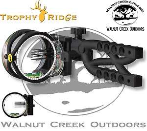 Trophy Ridge Cypher 5 .019 5 Pin Archery Bow Sight BLACK AS605 RH/LH 
