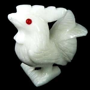  White Jade Rooster of Wealth 