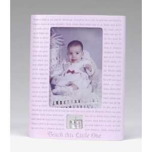 Pack of 4 Teach This Little One Baptism Girl Picture Frames  