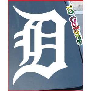  MLB Detroit Tigers Logo Car Window Stickers 8 Tall (Color 