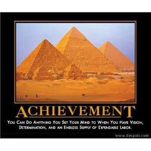  Achievement Demotivator Lithograph