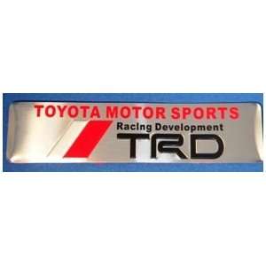  TRD Motor Sports Aluminum Emblem (Chrome background with 